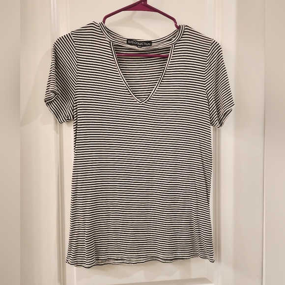 Elite Collection Striped Top - Picture 1 of 3